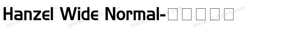 Hanzel Wide Normal字体转换